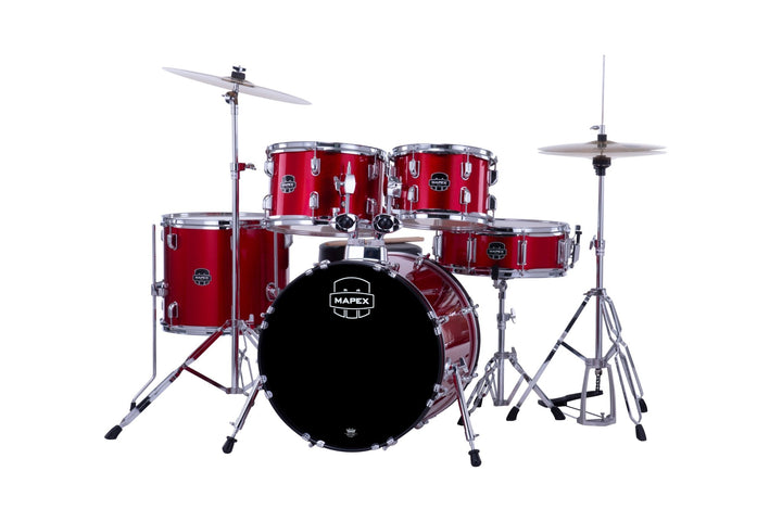 Mapex Comet Series Drum Kit – Complete Beginner Drum Set with Hardware & Cymbals (18", 20", 22") - Ev - Entz Music
