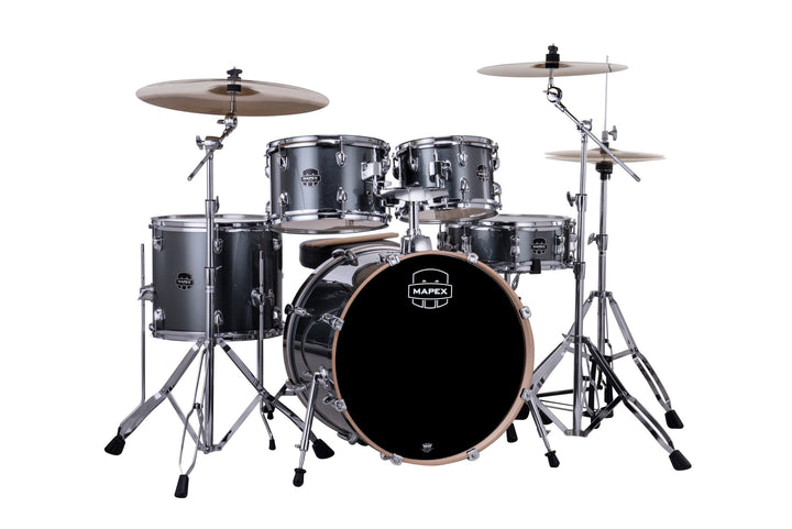Mapex Venus Series Drum Kit - Complete 5 - Piece Beginner Drum Set with Cymbals, Throne, and Stands - Ev - Entz Music