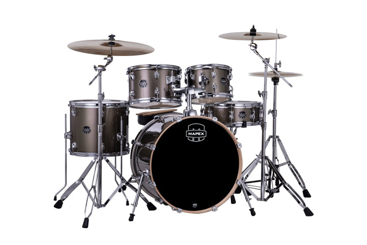 Mapex Venus Series Drum Kit - Complete 5 - Piece Beginner Drum Set with Cymbals, Throne, and Stands - Ev - Entz Music