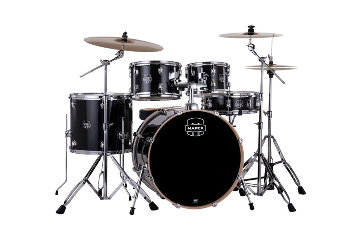 Mapex Venus Series Drum Kit - Complete 5 - Piece Beginner Drum Set with Cymbals, Throne, and Stands - Ev - Entz Music