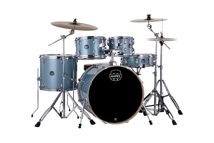 Mapex Venus Series Drum Kit - Complete 5 - Piece Beginner Drum Set with Cymbals, Throne, and Stands - Ev - Entz Music