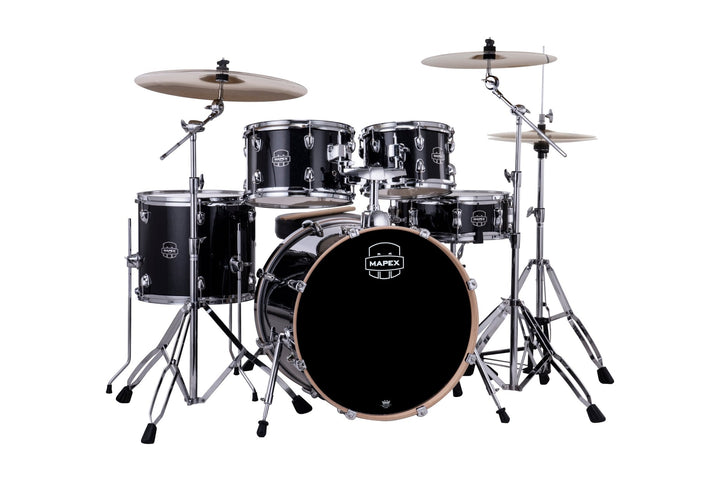 Mapex Venus Series Drum Kit - Complete 5 - Piece Beginner Drum Set with Cymbals, Throne, and Stands - Ev - Entz Music