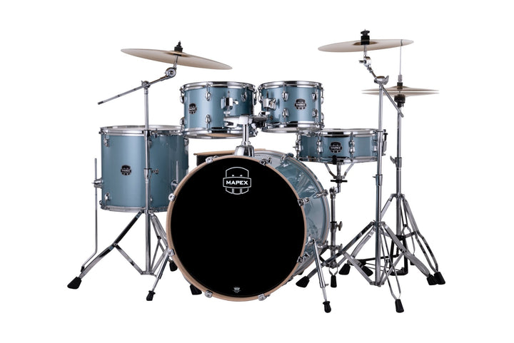 Mapex Venus Series Drum Kit - Complete 5 - Piece Beginner Drum Set with Cymbals, Throne, and Stands - Ev - Entz Music