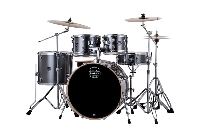 Mapex Venus Series Drum Kit - Complete 5 - Piece Beginner Drum Set with Cymbals, Throne, and Stands - Ev - Entz Music