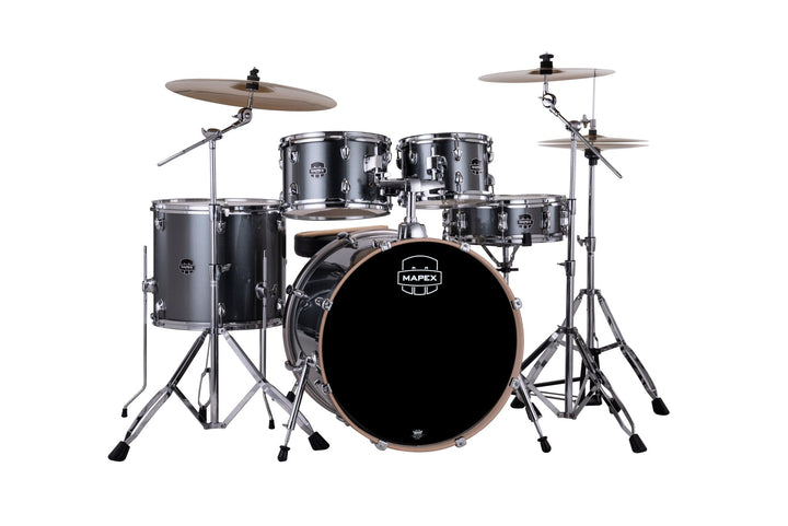Mapex Venus Series Drum Kit - Complete 5 - Piece Beginner Drum Set with Cymbals, Throne, and Stands - Ev - Entz Music