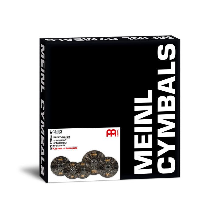 Meinl Classics Custom Dark Cymbal Set with Free 18" Crash – B12 Bronze, Made in Germany (CCD460+18) - Ev - Entz Music