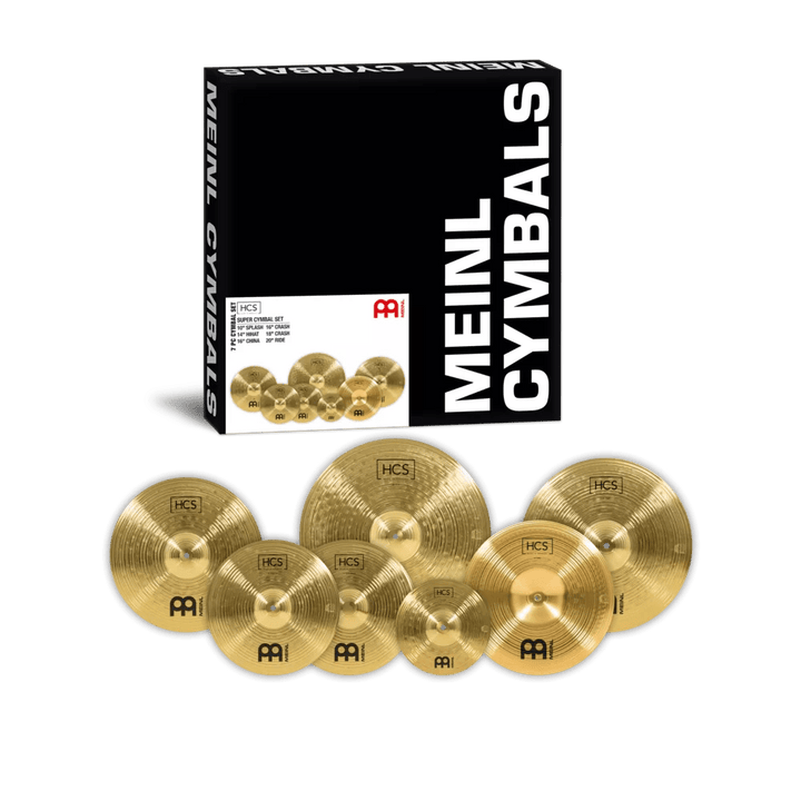 Meinl HCS Super Cymbal Set – Complete Drum Kit Cymbal Pack with Crashes, Ride, China & Splash (HCS - SCS) - Ev - Entz Music
