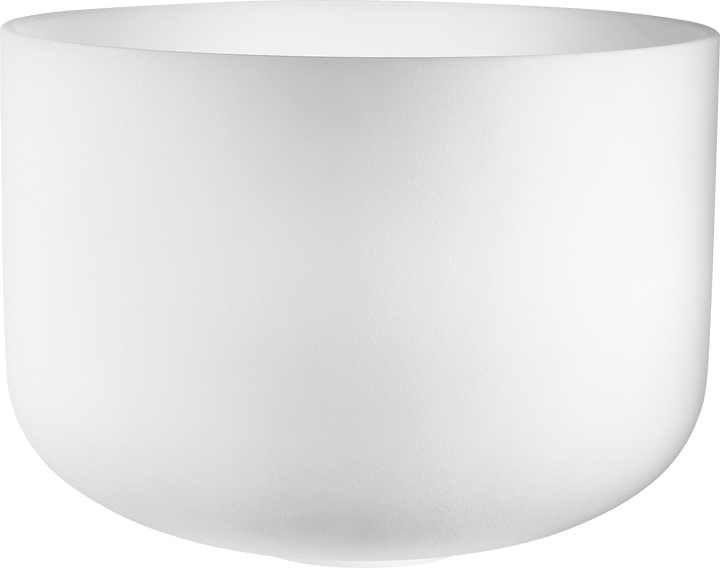 Meinl Sonic Energy 16" Quartz Crystal Singing Bowl â€“ D3 Note, 440 Hz, Sacral Chakra, White - Frosted - Ev - Entz Music
