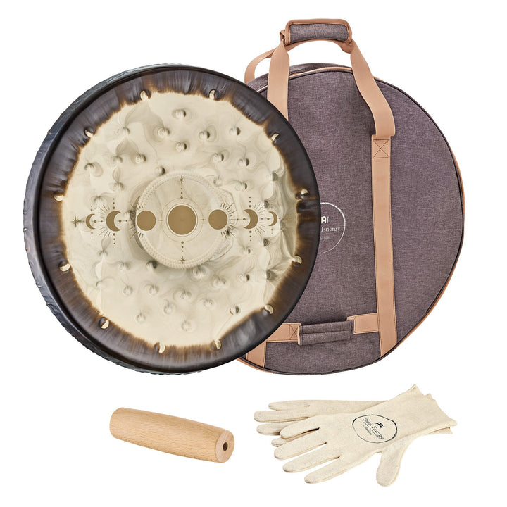 Meinl Sonic Energy 22" Soundscape Gong - Moon Phases Design, Nickel Silver Construction, Mallet, Gloves & Travel Bag - Ev - Entz Music