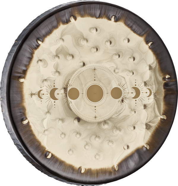 Meinl Sonic Energy 22" Soundscape Gong - Moon Phases Design, Nickel Silver Construction, Mallet, Gloves & Travel Bag - Ev - Entz Music
