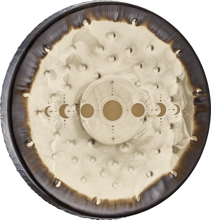Meinl Sonic Energy 22" Soundscape Gong - Moon Phases Design, Nickel Silver Construction, Mallet, Gloves & Travel Bag - Ev - Entz Music