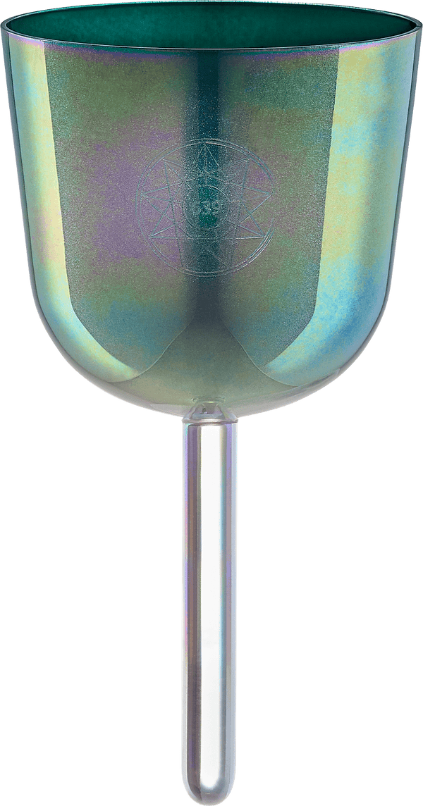 Meinl Sonic Energy 4.25" Essence Solfeggio Crystal Singing Bowl Fa 639 Hz - Indigo Blue, Includes Carrying Bag & Suede Mallet - Ev - Entz Music