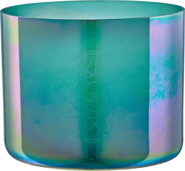Meinl Sonic Energy 6.75" Essence Solfeggio Crystal Singing Bowl 285 Hz - Turquoise Green, Includes Carrying Bag & Suede Mallet - Ev - Entz Music