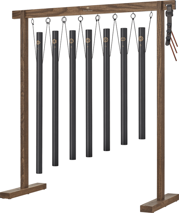 Meinl Sonic Energy 7 - Piece Sound Bath Tube Chime Chakra Set, 432 Hz, Black - Healing Chimes for Sound Bath & Meditation - Ev - Entz Music