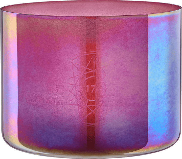 Meinl Sonic Energy 8" Essence Solfeggio Crystal Singing Bowl 174 Hz - Brandy Rose, Includes Carrying Bag & Suede Mallet - Ev - Entz Music
