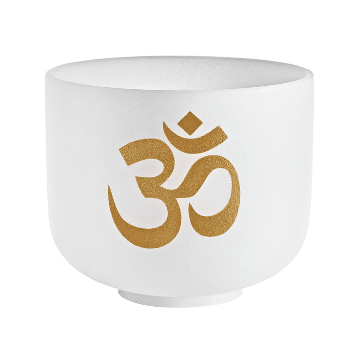 MEINL Sonic Energy 8" White - Frosted Crystal Singing Bowl â€“ Om Frequency (136.10 Hz / C5) with Silicone Ring - Ev - Entz Music