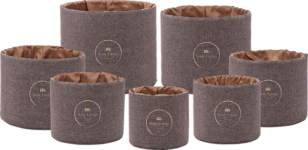 Meinl Sonic Energy Crystal Singing Bowl Sleeve Set - Protects 7 Bowls (8" - 14") for Chakra Sets - Ev - Entz Music