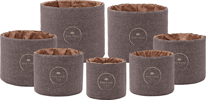 Meinl Sonic Energy Crystal Singing Bowl Sleeve Set - Protects 7 Bowls (8" - 14") for Chakra Sets - Ev - Entz Music