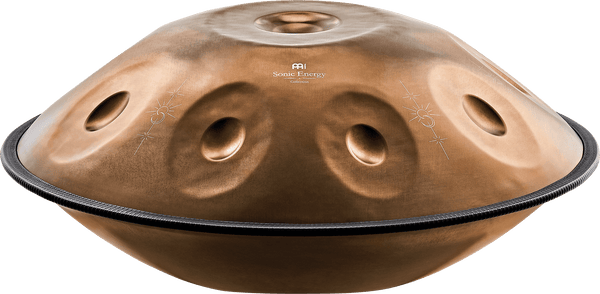 Meinl Sonic Energy Sensory Handpan, Stainless Steel, Bb2 Amara, 9 Notes, 432 Hz, Vintage Copper, Engraved Design - Ev - Entz Music