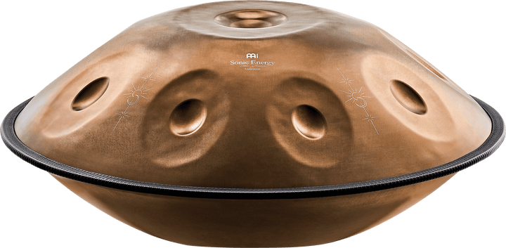 Meinl Sonic Energy Sensory Handpan, Stainless Steel, Bb2 Amara, 9 Notes, 432 Hz, Vintage Copper, Engraved Design - Ev - Entz Music
