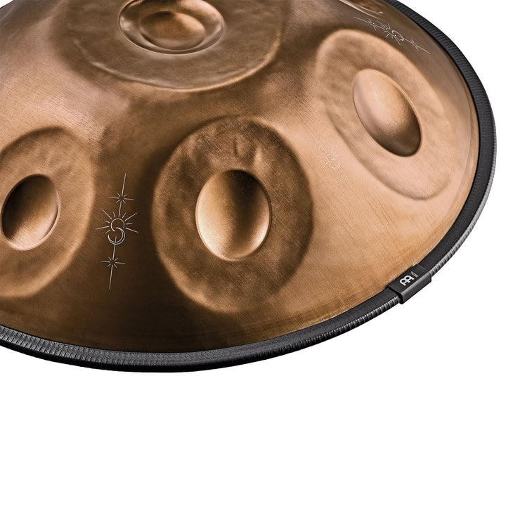 Meinl Sonic Energy Sensory Handpan, Stainless Steel, Bb2 Amara, 9 Notes, 432 Hz, Vintage Copper, Engraved Design - Ev - Entz Music