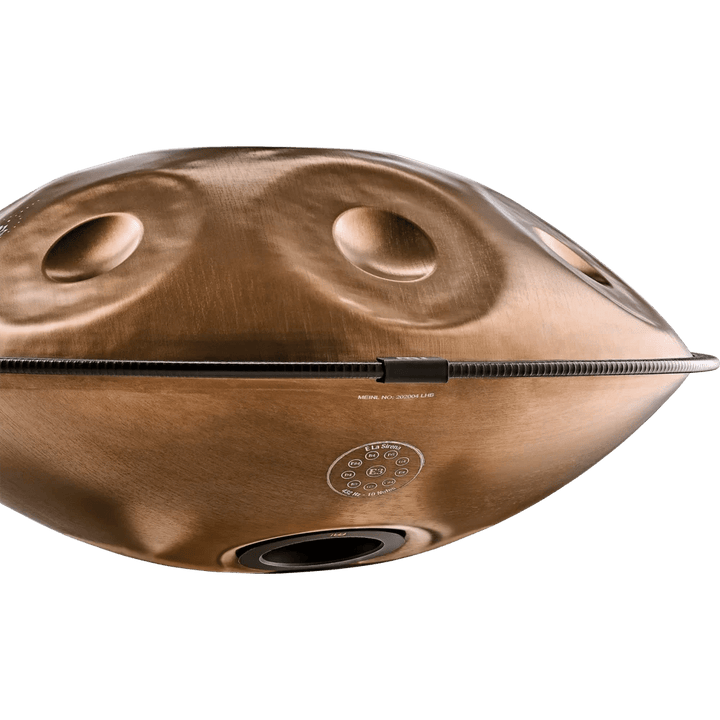 Meinl Sonic Energy Sensory Handpan, Stainless Steel, E La Sirena, 10 Notes, 432 Hz, Vintage Copper, Engraved Design - Ev - Entz Music