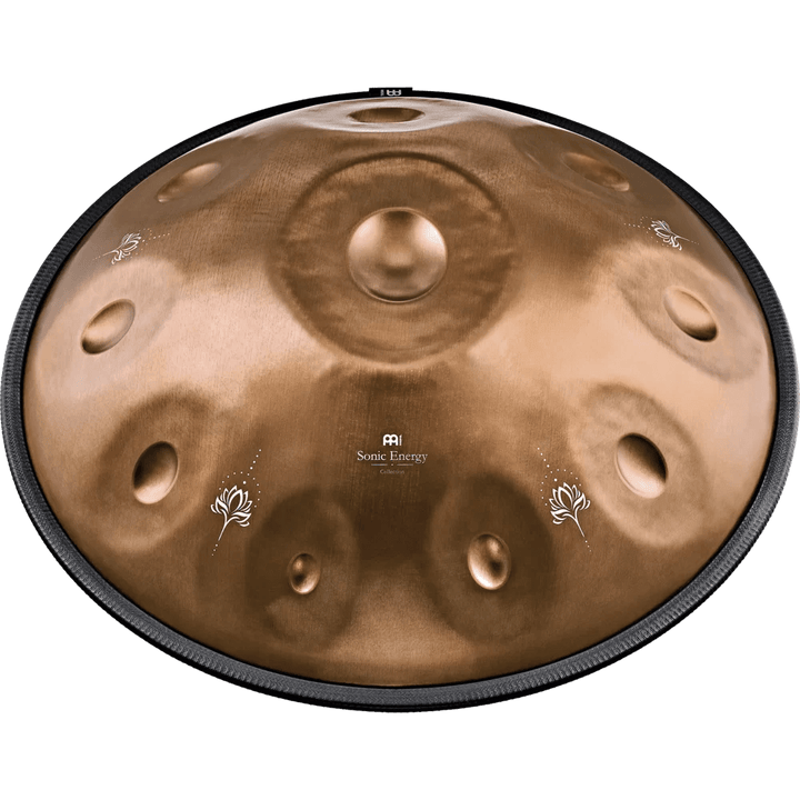 Meinl Sonic Energy Sensory Handpan, Stainless Steel, E La Sirena, 10 Notes, 432 Hz, Vintage Copper, Engraved Design - Ev - Entz Music