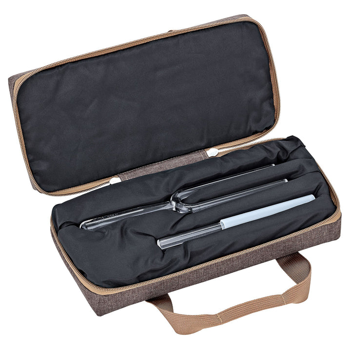Meinl Sonic Energy Solfeggio Crystal Tuning Fork Mi 528 Hz / C5 - Includes Carrying Bag and Crystal Rod for Healing and Meditation - Ev - Entz Music