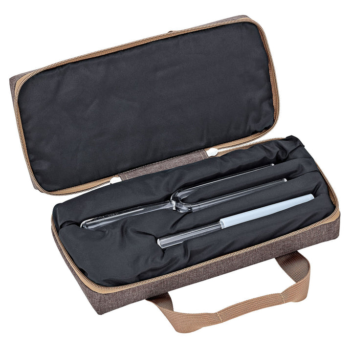 Meinl Sonic Energy Solfeggio Crystal Tuning Fork Re 417 Hz / G4 - Includes Carrying Bag and Crystal Rod for Healing and Meditation - Ev - Entz Music