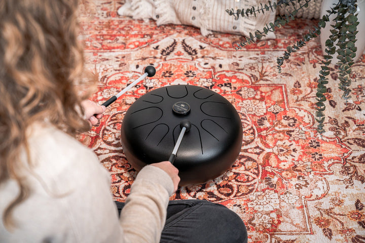 MEINL Sonic Energy Steel Tongue Drum Black - A Minor - Ev - Entz Music