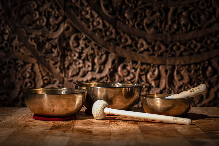 Meinl Sonic Energy Therapy Series Singing Bowl Set - 5 - Piece Bronze Set with Mallets & Covers (SB - E - 3100) - Ev - Entz Music