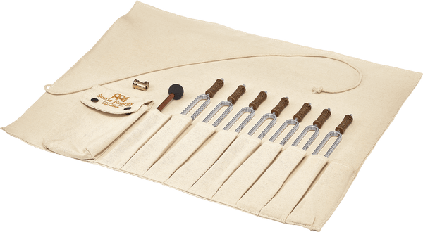 Meinl Sonic Energy Tuning Fork Chakra Set - Seven Planetary - Tuned Forks with Rollup Bag & Vibration Foot - Ev - Entz Music