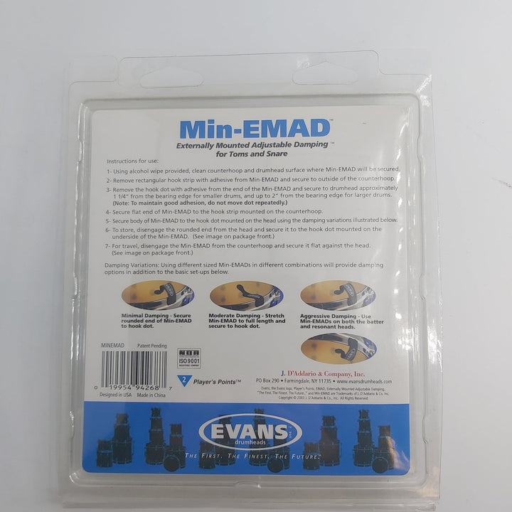 Min - EMAD adjustable dampening system - Ev - Entz Music