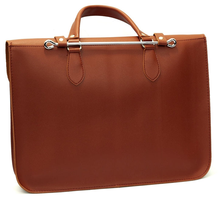 Montford Music Case - In Faux - Leather - Tan - Ev - Entz Music