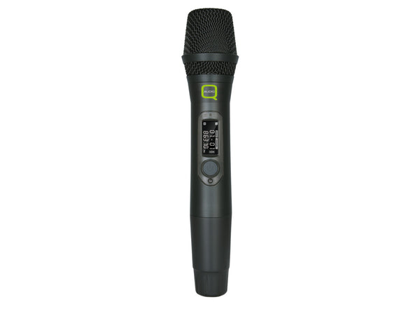 Q-Audio QWM 1950 UHF Handheld Microphone Transmitter - 863-865 MHz / 606-614 MHz