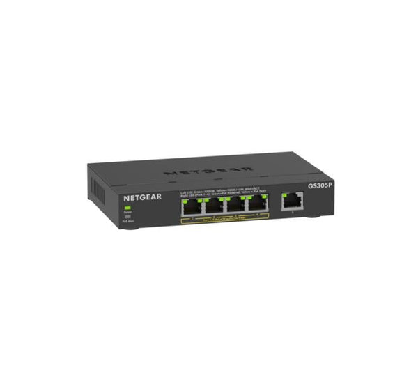 Netgear AV Gigabit 5 - Port 300 Series Unmanaged PoE+ Switch - GS305P - 300EUS - Ev - Entz Music