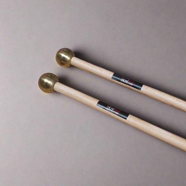 New Era by Premier Glockenspiel Mallet - Large Brass, Maple Shaft - Ev - Entz Music