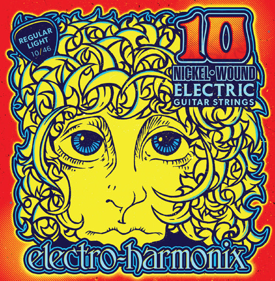 Electro-Harmonix Nickel Wound Electric Guitar Strings 10–46 – Regular Light Gauge