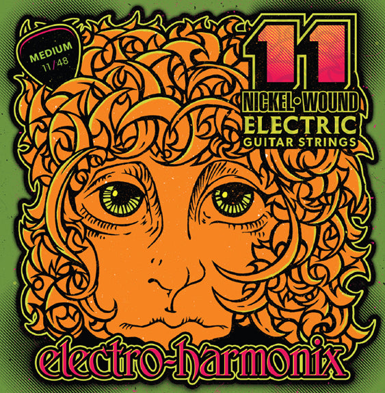 Electro-Harmonix Nickel Wound Electric Guitar Strings 11–48 – Medium Gauge