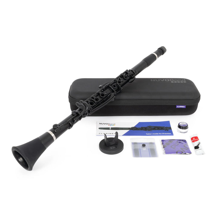 NUVOBand NB200 Bb Clarinet Outfit - Lightweight Plastic Student Clarinet - Ev - Entz Music
