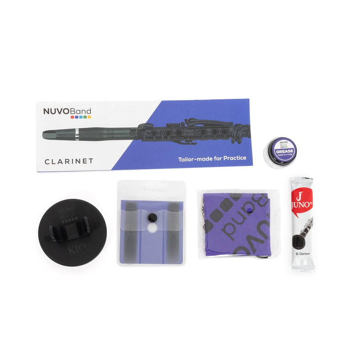NUVOBand NB200 Bb Clarinet Outfit - Lightweight Plastic Student Clarinet - Ev - Entz Music