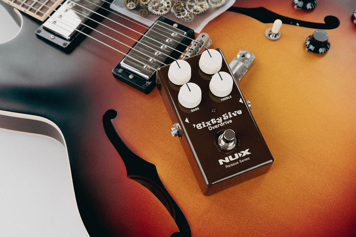 NUX 6ixty 5ive Overdrive Pedal – Classic 1960s Black Panel Amp Tones, All - Analog Circuit - Ev - Entz Music