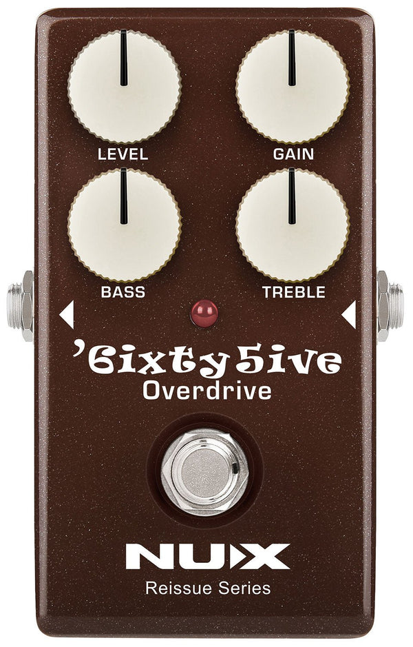 NUX 6ixty 5ive Overdrive Pedal – Classic 1960s Black Panel Amp Tones, All - Analog Circuit - Ev - Entz Music
