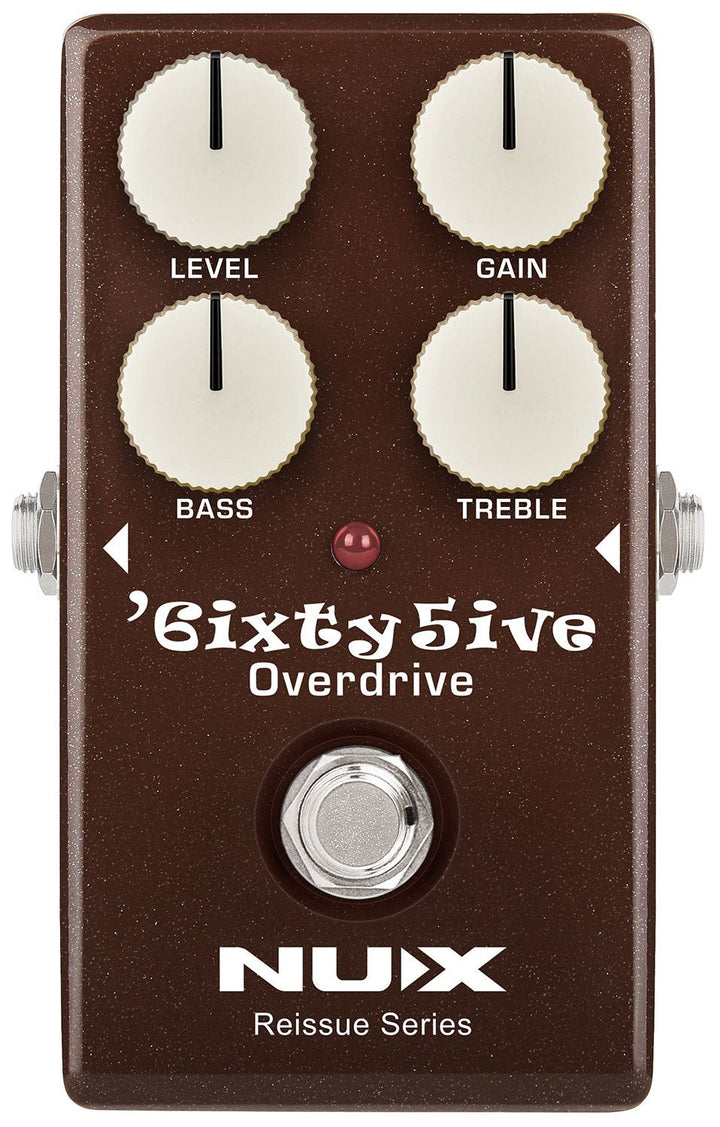NUX 6ixty 5ive Overdrive Pedal – Classic 1960s Black Panel Amp Tones, All - Analog Circuit - Ev - Entz Music