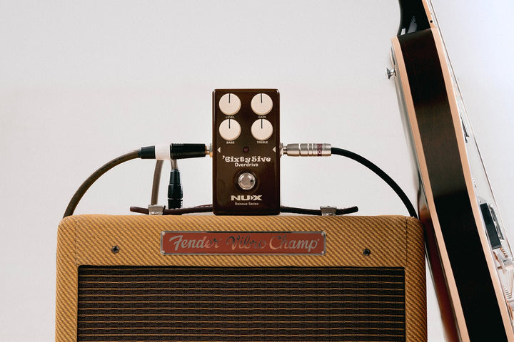 NUX 6ixty 5ive Overdrive Pedal – Classic 1960s Black Panel Amp Tones, All - Analog Circuit - Ev - Entz Music
