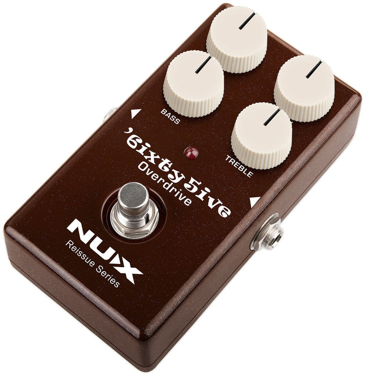 NUX 6ixty 5ive Overdrive Pedal – Classic 1960s Black Panel Amp Tones, All - Analog Circuit - Ev - Entz Music