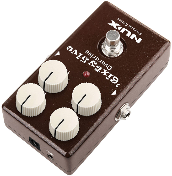 NUX 6ixty 5ive Overdrive Pedal – Classic 1960s Black Panel Amp Tones, All - Analog Circuit - Ev - Entz Music