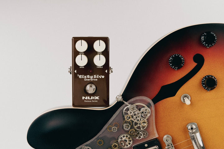 NUX 6ixty 5ive Overdrive Pedal – Classic 1960s Black Panel Amp Tones, All - Analog Circuit - Ev - Entz Music