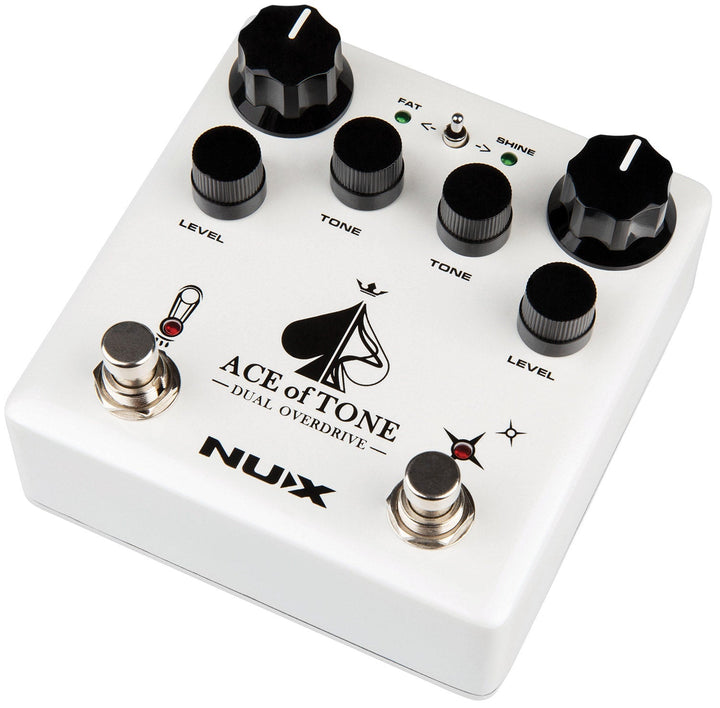 NUX Ace of Tone Dual Overdrive Pedal – Dual Stacked Overdrives with Customizable Tone and Dynamic Control - Ev - Entz Music