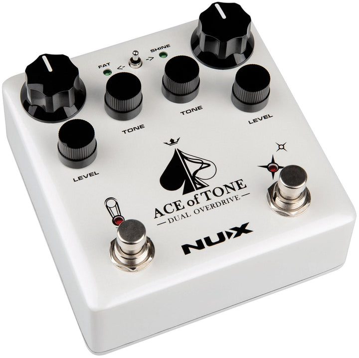NUX Ace of Tone Dual Overdrive Pedal – Dual Stacked Overdrives with Customizable Tone and Dynamic Control - Ev - Entz Music
